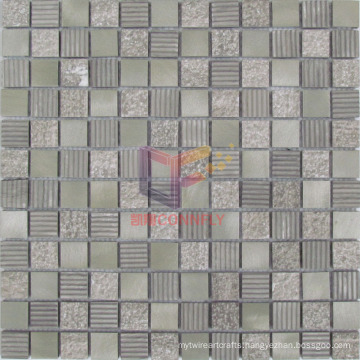 Brown Color Type Aluminium Mix Marble Mosaic (CFA75)